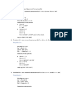 Contoh Soal Persamaan Trigonometri Bentuk Kuadrat