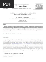 Buckling of A Coating Strip of Finite Width Bonded To Elastic Half-Space