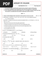 2nd PU Maths Midterm Paper 2