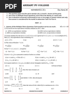 2nd PU Maths Midterm Paper1