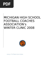 Michigan High School Football Coaches Association'S Winter Clinic 2008