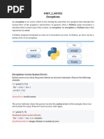 Python UNIT2 Notes