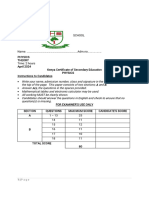 Form 2 Physics Assignment 