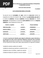 Acta de Escrutinio Mesa Votacion Jes Caripito 31 10 2024 Definitiva