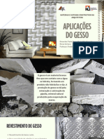 Aplicações do GEsso