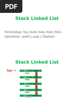 Stack Using Single Linked List