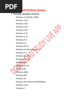 List of Microsoft Windows Versions