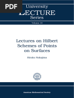 (University Lecture Series 018) Hiraku Nakajima - Lectures On Hilbert Schemes of Points On Surfaces-American Mathematical Society (1999)