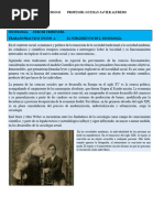 TP #12 Inciso A El Surgimiento de La Sociologia