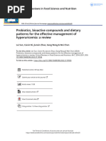 Probiotics Bioactive Compounds and Dietary Patterns For The Effective Managemen