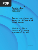 Recurrence Interval Analysis of Financial Time Series: Wei-Xing Zhou, Zhi-Qiang Jiang, and Wen-Jie Xie