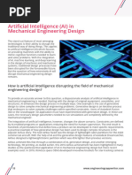 Artificial Intelligence AI in Mechanical Engineering Design