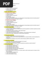 Preguntas de Anamnesis Neuropsicologica