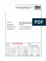 KNT-002-TS-VC6-LST-001 - 3 - TS - Hvac Equipment List