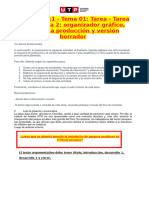 ? Semana 11 - Tema 01 Tarea - Tarea Académica 2 Organizador Gráfico, Esquema Producción y Versión Borrador (REDACCION 2) - NOTA 20