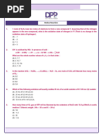 Redox Reaction: Class: IJSO (VIII) Subject: Chemistry