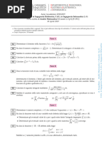 Corso Di Laurea in Ingegneria Elettronica, C.d.L. in Ingegneria Informatica Analisi Matematica I