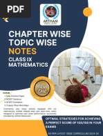 Class 9 Mathematics Chapter Wise Topic Wise Notes Chapter 3 Coordinate Geometry