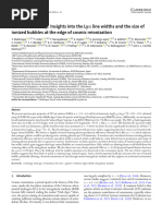 The MAGPI Survey: Insights Into The Ly Line Widths and The Size of Ionized Bubbles at The Edge of Cosmic Reionization