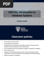 SMC Introduction To Databases 1st Class