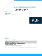 Résumé Et Exercices Complémentaires - Unité 1 - Leçon 3 Et 4