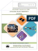 Analog Electronics Msbte Manual