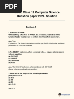 ComputerScience Board Paper 2024 - MS