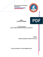 Trabajo de Investigación No.1 CONTROL INTERNO