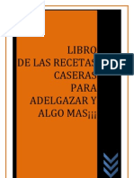 Libro de Las Recetas Varias para Adelgazar - de Lory Tery