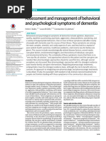 Assessment and Management of Behavioral and Psychological Symptoms of Dementia