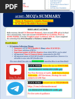 Audit Limits & MCQ Summary - Time & Numerical Limits