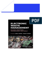 Where Can Buy Electronic Waste Management: Policies, Processes, Technologies, and Impact 1st Edition Sunil Kumar Ebook With Cheap Price