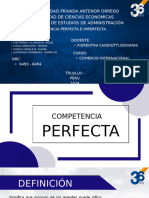 Teoría de La Competencia Perfecta e Imperfecta