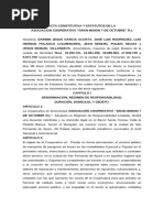 Acta Constitutiva de Buseta