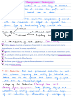 Cost Management Techiques - Handwritten