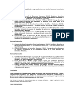 Normas Encargadas de Proteger y Defender y Exigir La Aplicación de Los Derechos Humanos en La Convivencia Diaria