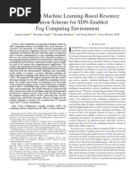 2 An Efficient Machine Learning-Based Resource Allocation Scheme For SDN-Enabled Fog Computing Environment