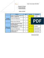 Emploi Du Temps - GI 4