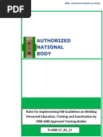 N-ANB-17 - 03 - 13 - Rules On Implementation IIW Guidelines On Welding Personnel Education, Training and Examination by NIW ATBs