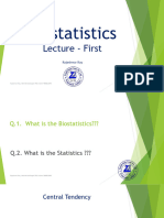 Biostatistics Central Tendency