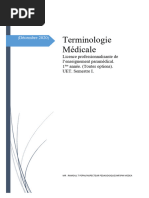 Terminologie Médicale