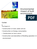 Environmental Impact of Built Environment: Lect. 2 Adama (ASTU) Mar 21, 2024 Henok Ayalew