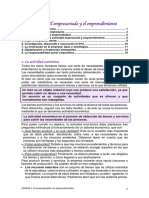 UNIDAD 1. El Empresariado y El Emprendimiento