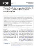 The Transfer Efect of Computational Thinking