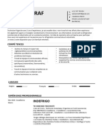 CV Professionnel Simple Minimaliste Blanc Et Noir