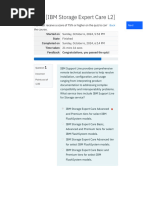 Quiz (IBM Storage Expert Care L2) - Attempt Review