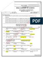 SET PAPER - I-PHYSICS PART I 06-10-24 Answer Key Final