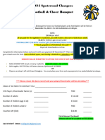 SHS FALL Sports Awards Banquet Form 2024