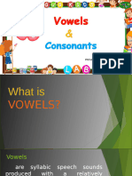 Vowel and Consonant