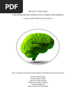 A Neuromarketing Perspective of Green Consumerism A Case Study of Behavioural Science